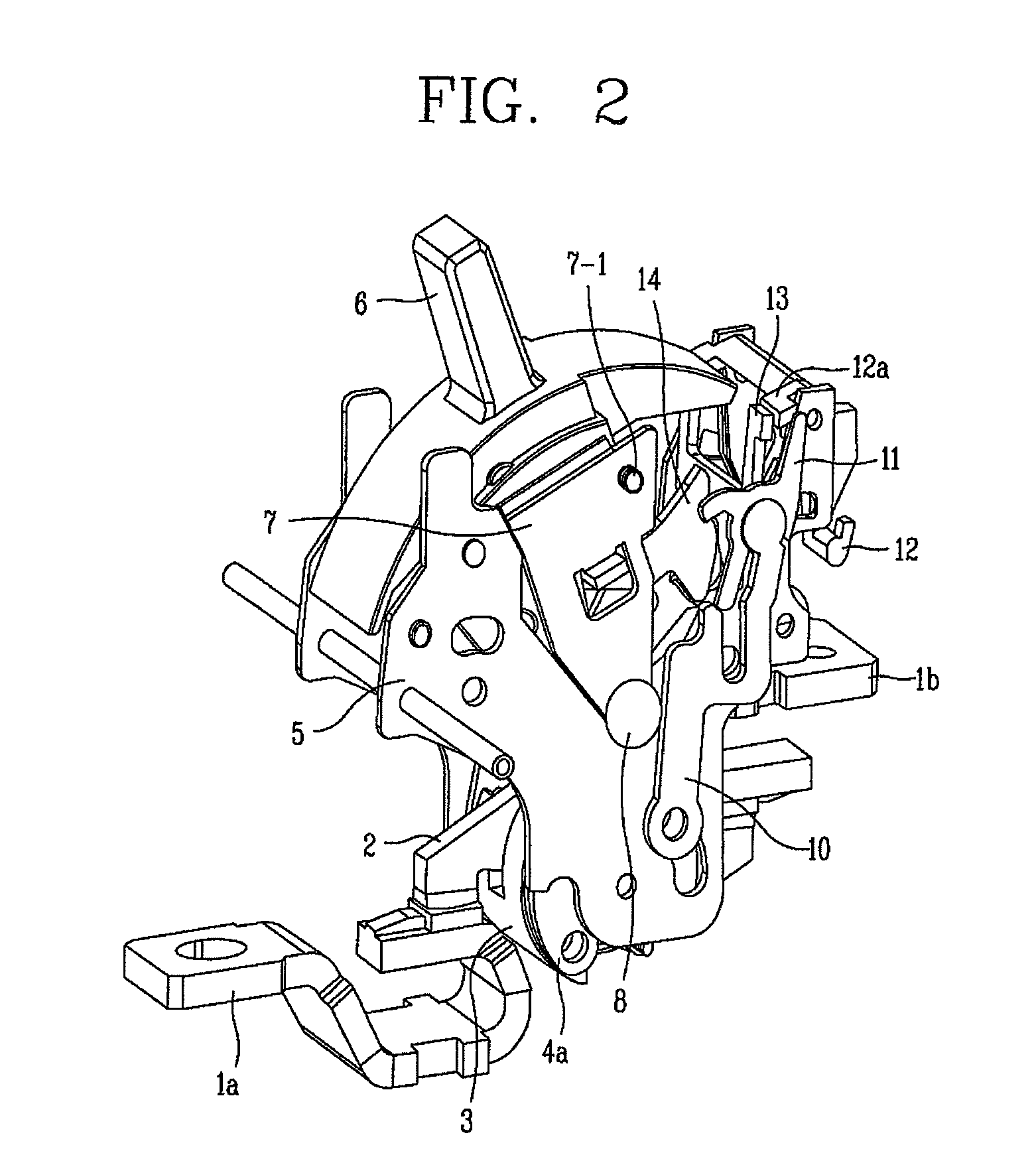 Molded case circuit breaker with contact on mechanism