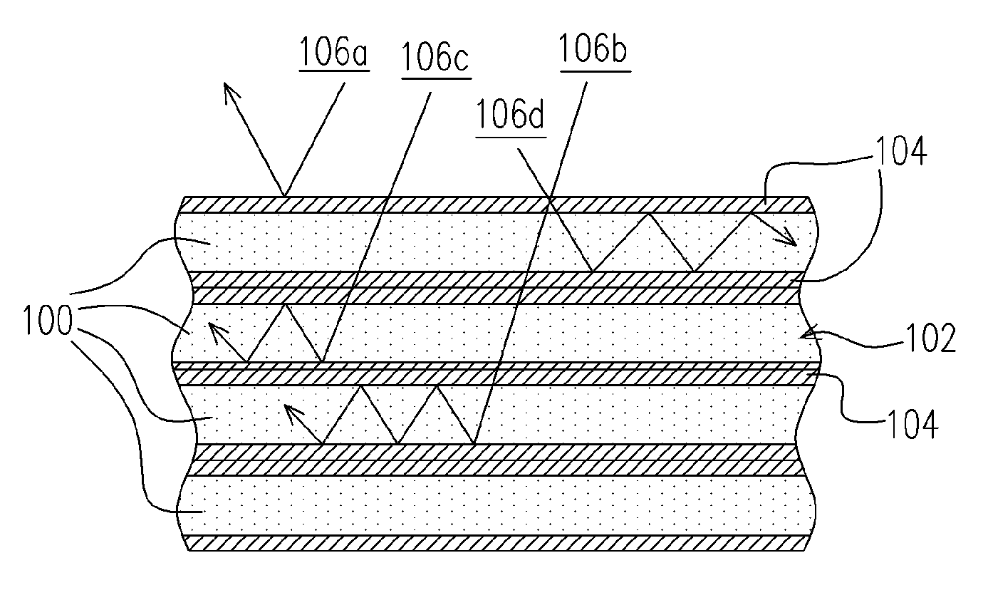 Multilayer structure for absorbing electromagnetic wave and manufacturing method thereof