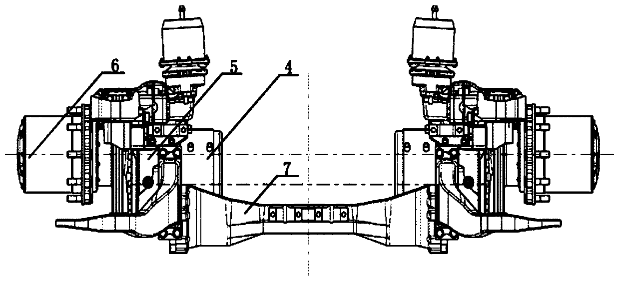 A low-floor electric bridge assembly