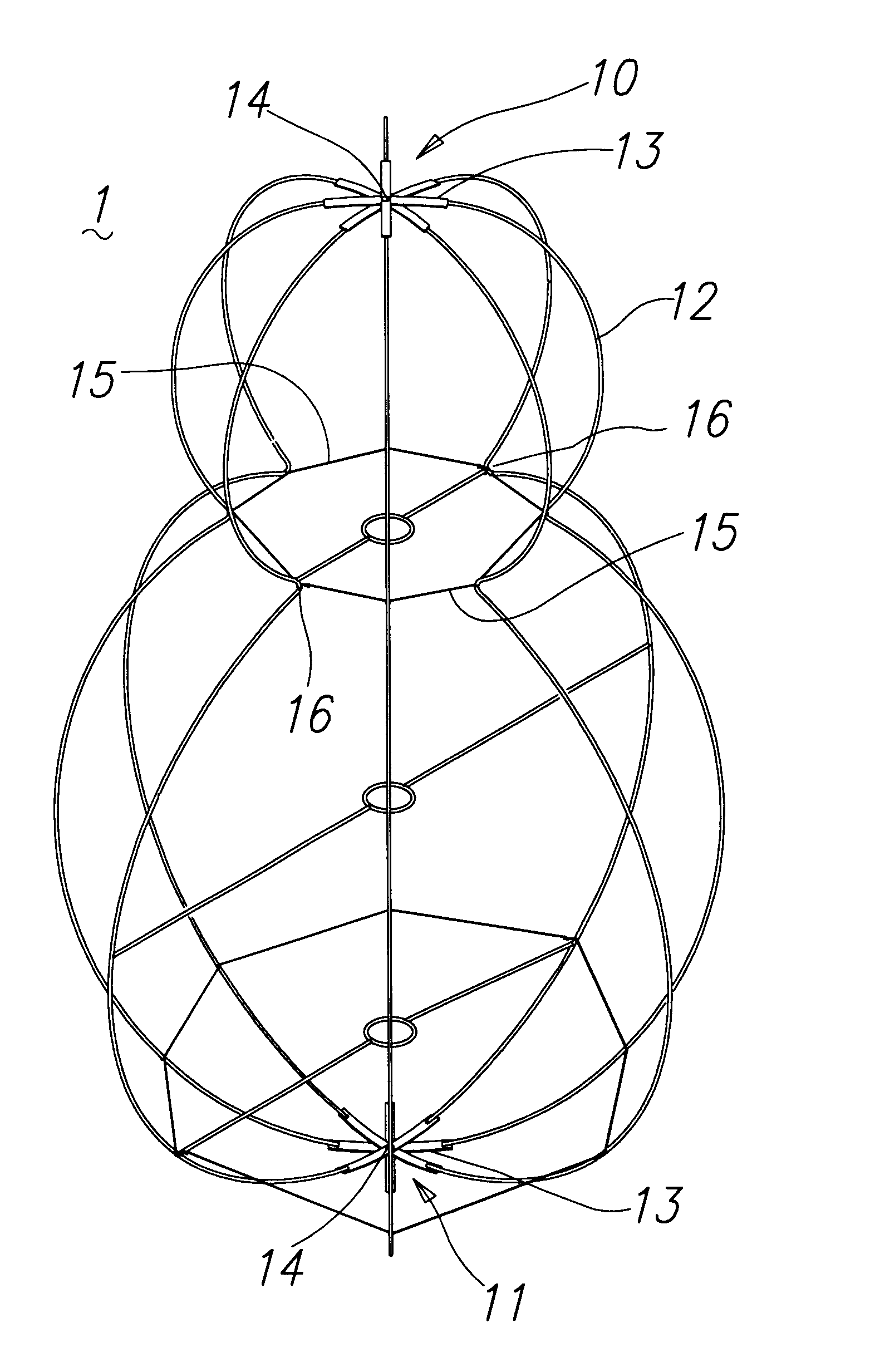 Foldable ornament frame structure