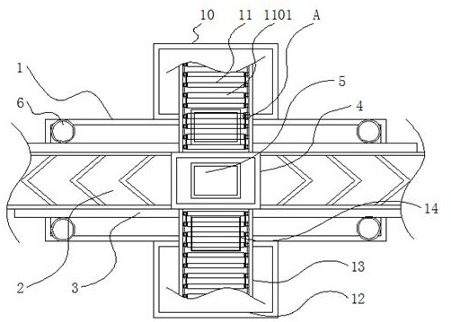 A kind of packaging equipment with feeding mechanism for the production of metal wire drawing lubricant powder