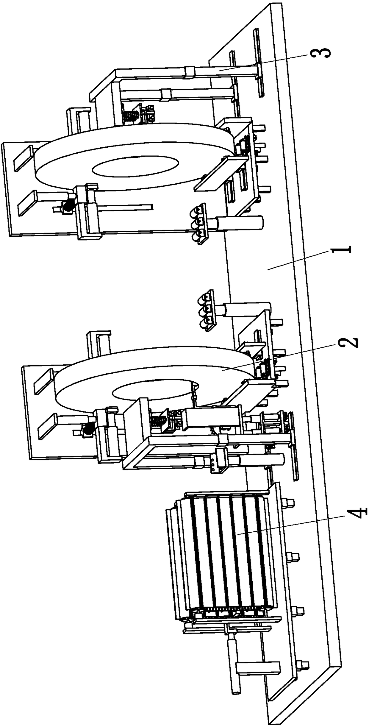 Paving equipment for wood plate processing