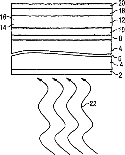 Organic solar cell comprising an intermediate layer with asymmetrical transport properties
