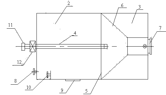 Filtering sand settling tank