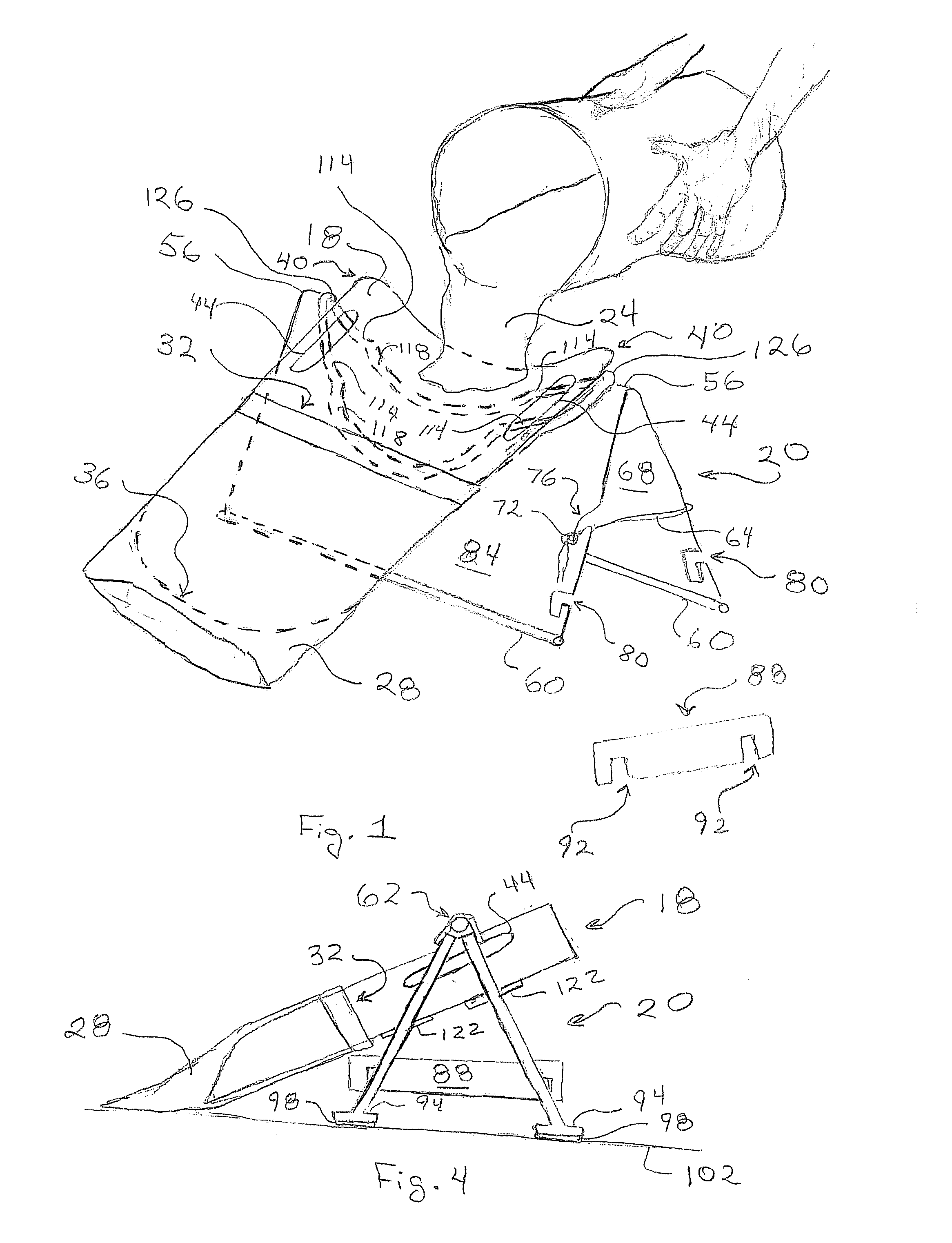 Method and device for inserting a food stuff into a pliable bag