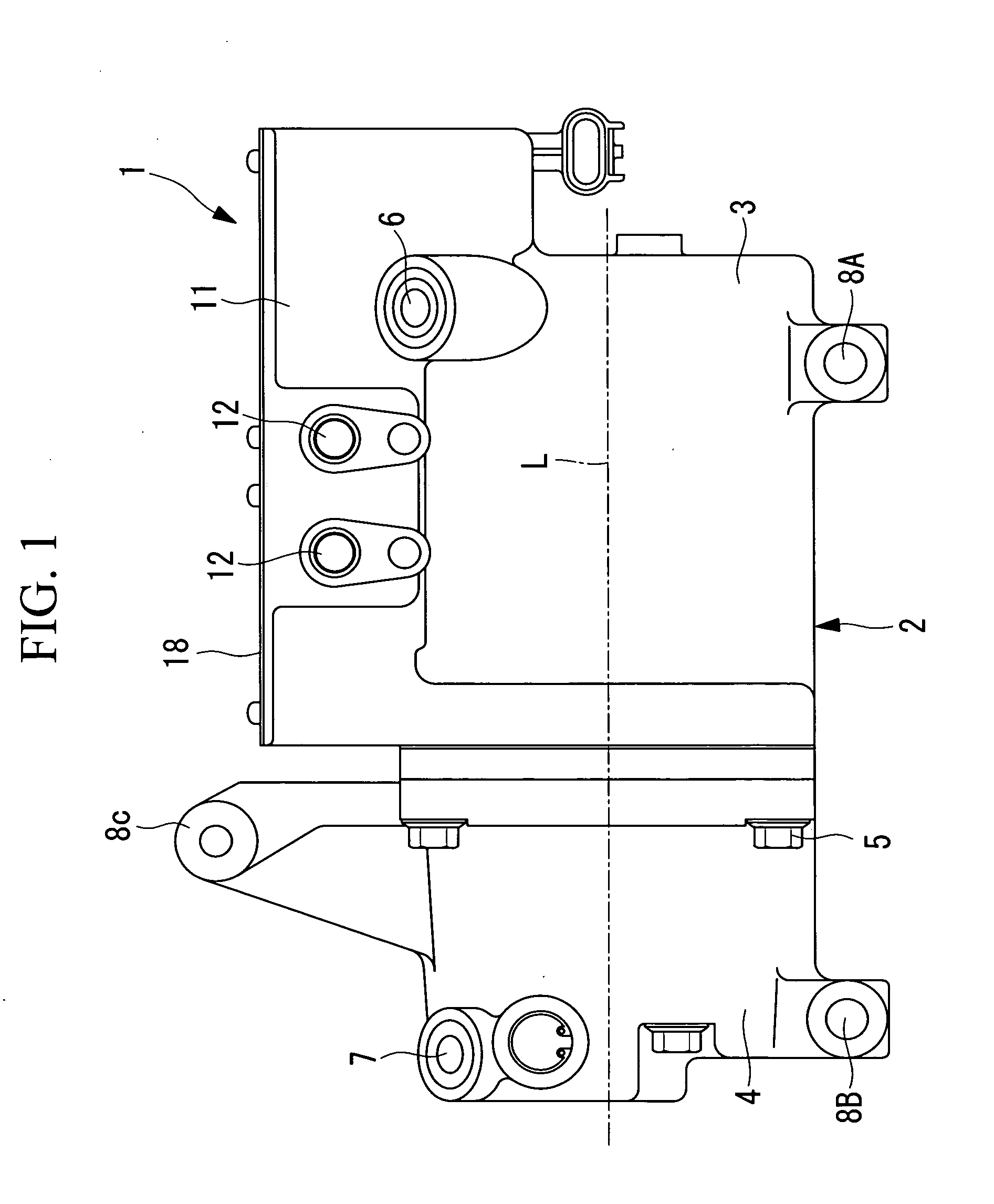 Integrated-inverter electric compressor