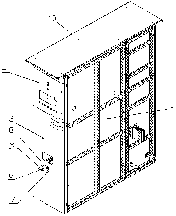 Intelligent direct-current circuit breaker cabinet
