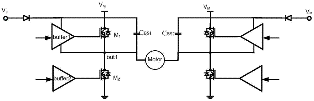 A kind of h-bridge drive circuit and its control method