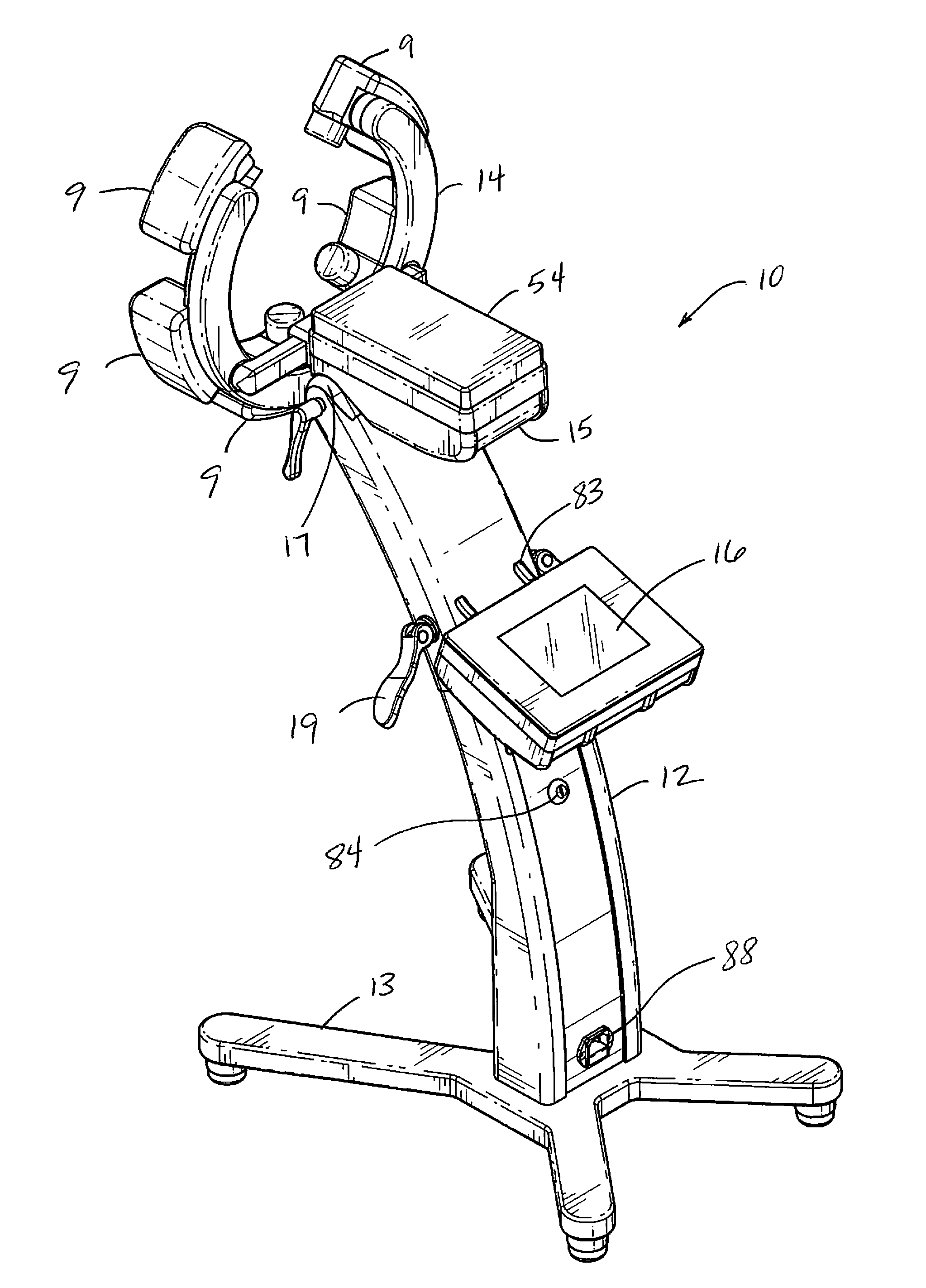 Low level laser therapy device with open bore