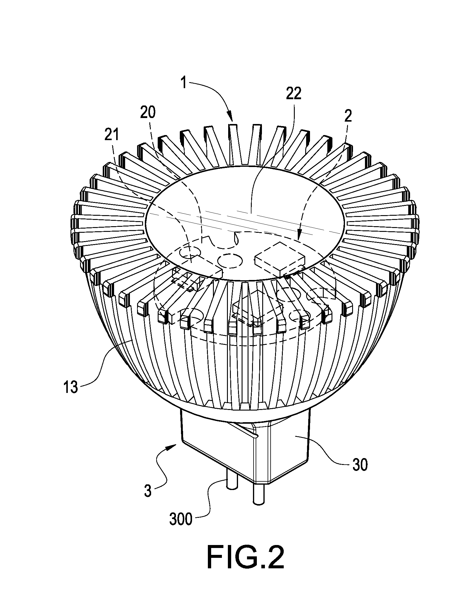 Lamp with double water resistance structure