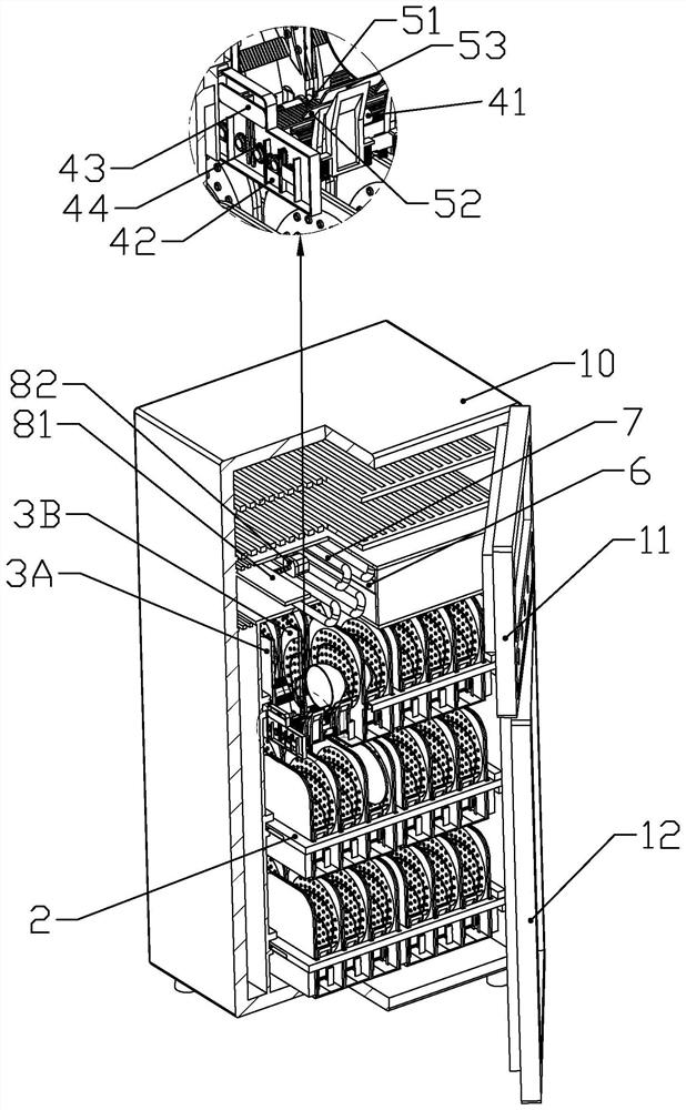 A surgical disinfection cabinet