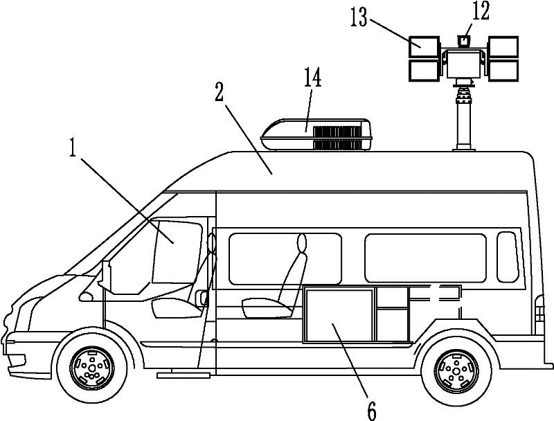 Relay protection inspection vehicle