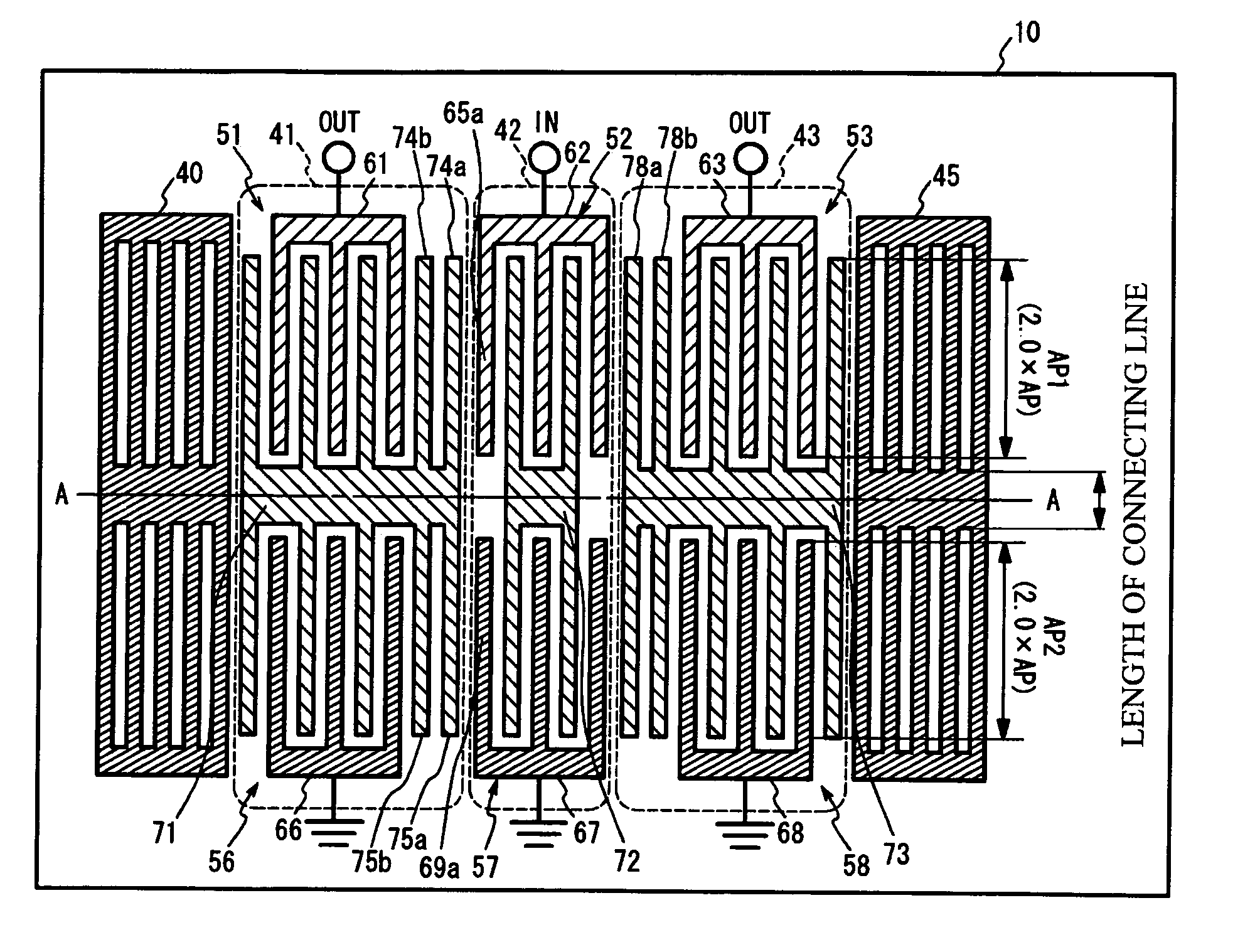 Surface acoustic wave filter and duplexer using the same