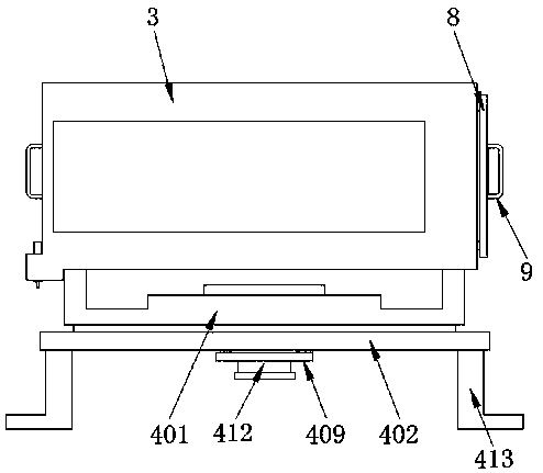Mounting and fixing mechanism for pulse driving power supply of laser pulse light source