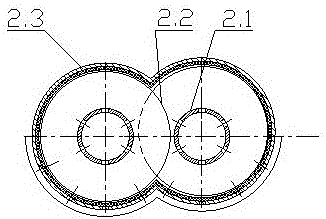 High-dryness sewage sludge treatment system