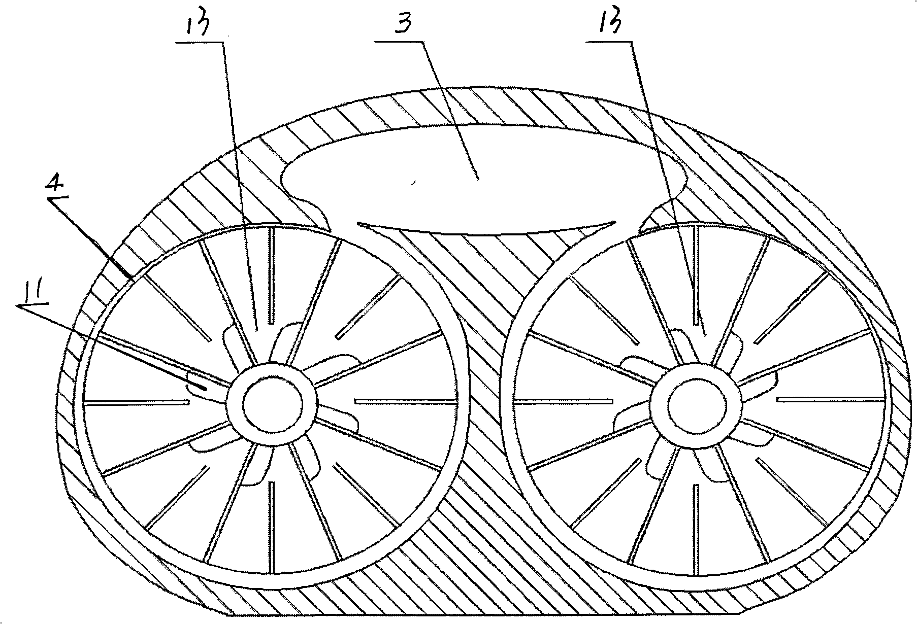 Radial power rotor engine