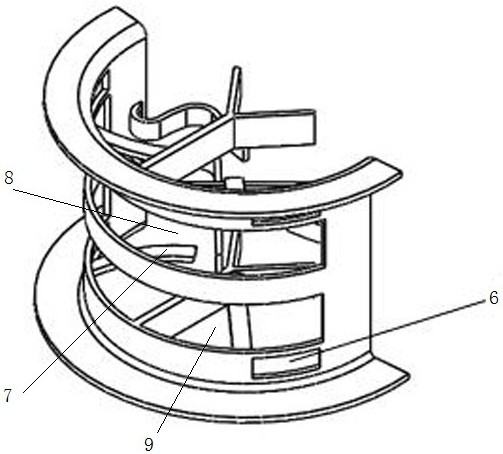 A y-shaped double tongue layer side hole ring moment saddle packing