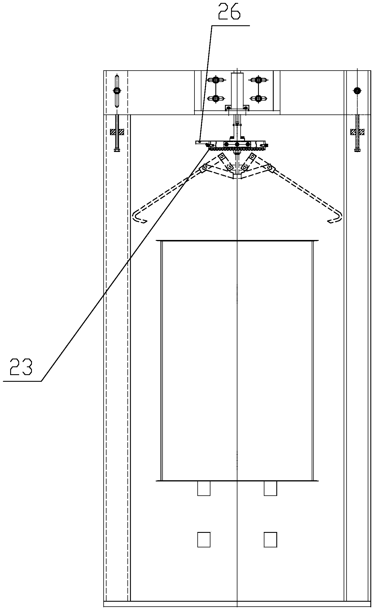 Automatic barrel disassembling device