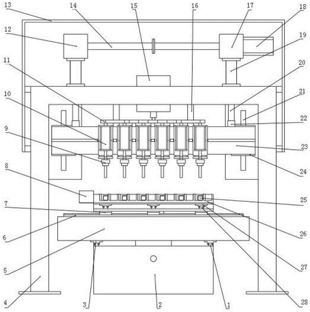 CNC multi-axis gantry drilling and milling machine