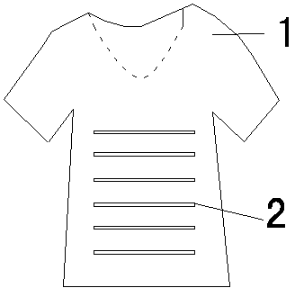 Short-sleeve shirt with hollow-out back part