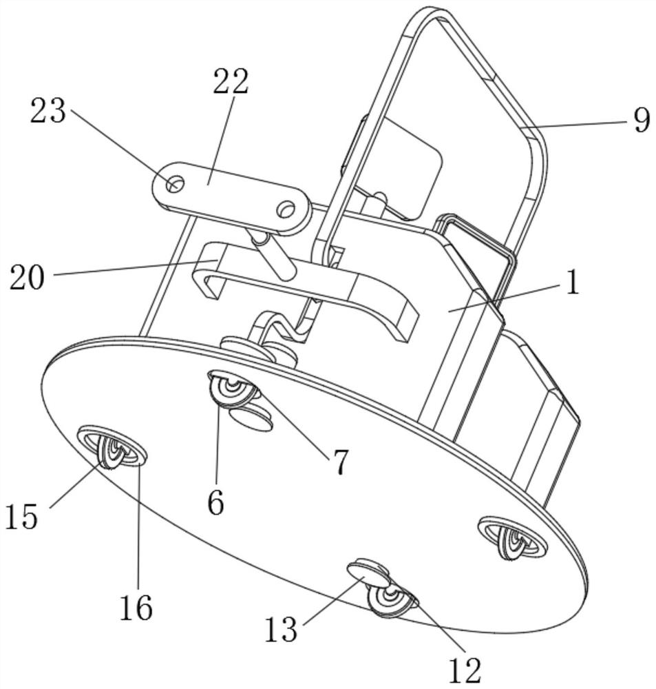 Face recognition device convenient to move and based on field of electronic information