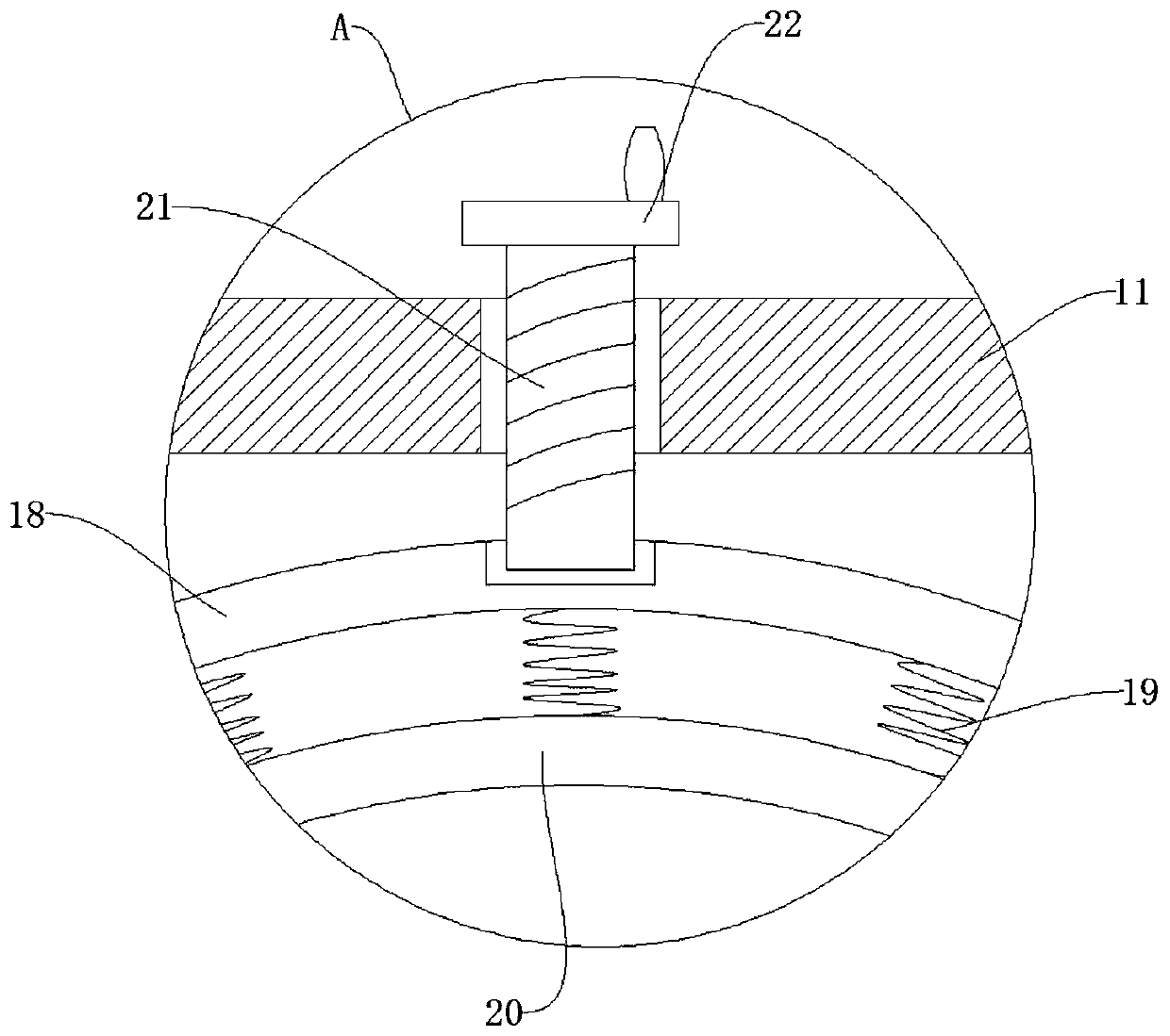 Compression hemostasis device used after a cardiovascular internal medicine operation