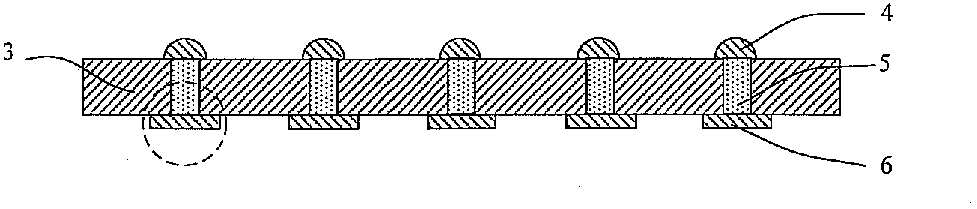 Silicon wafer thinning fixture with through-hole electroplating copper salient points and thinning technique