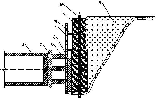 Reusable back wall for pipeline water pressure test