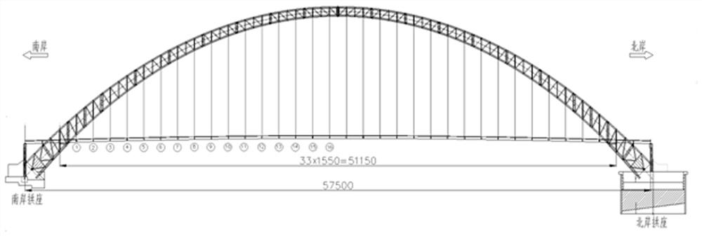 Displacement control method for arch bridge lattice girder hoisting to eliminate temperature influence