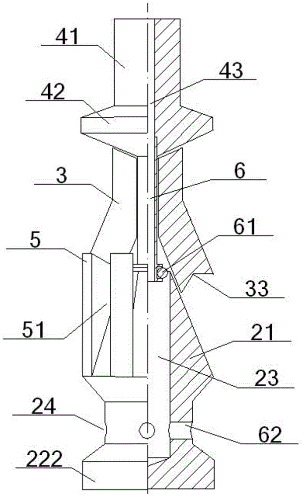 An inner anchor head for down-the-hole impact bottom expansion and its use method