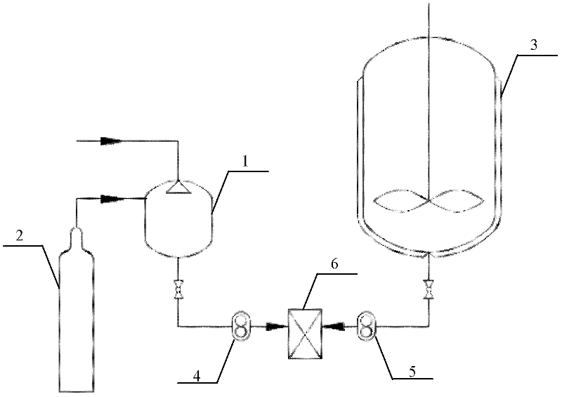 Ammonification method of polyacrylonitrile polymerization liquid and device for realizing same