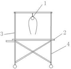 Simple object conveying handcart