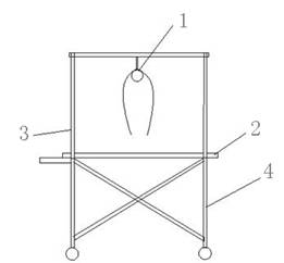 Simple object conveying handcart