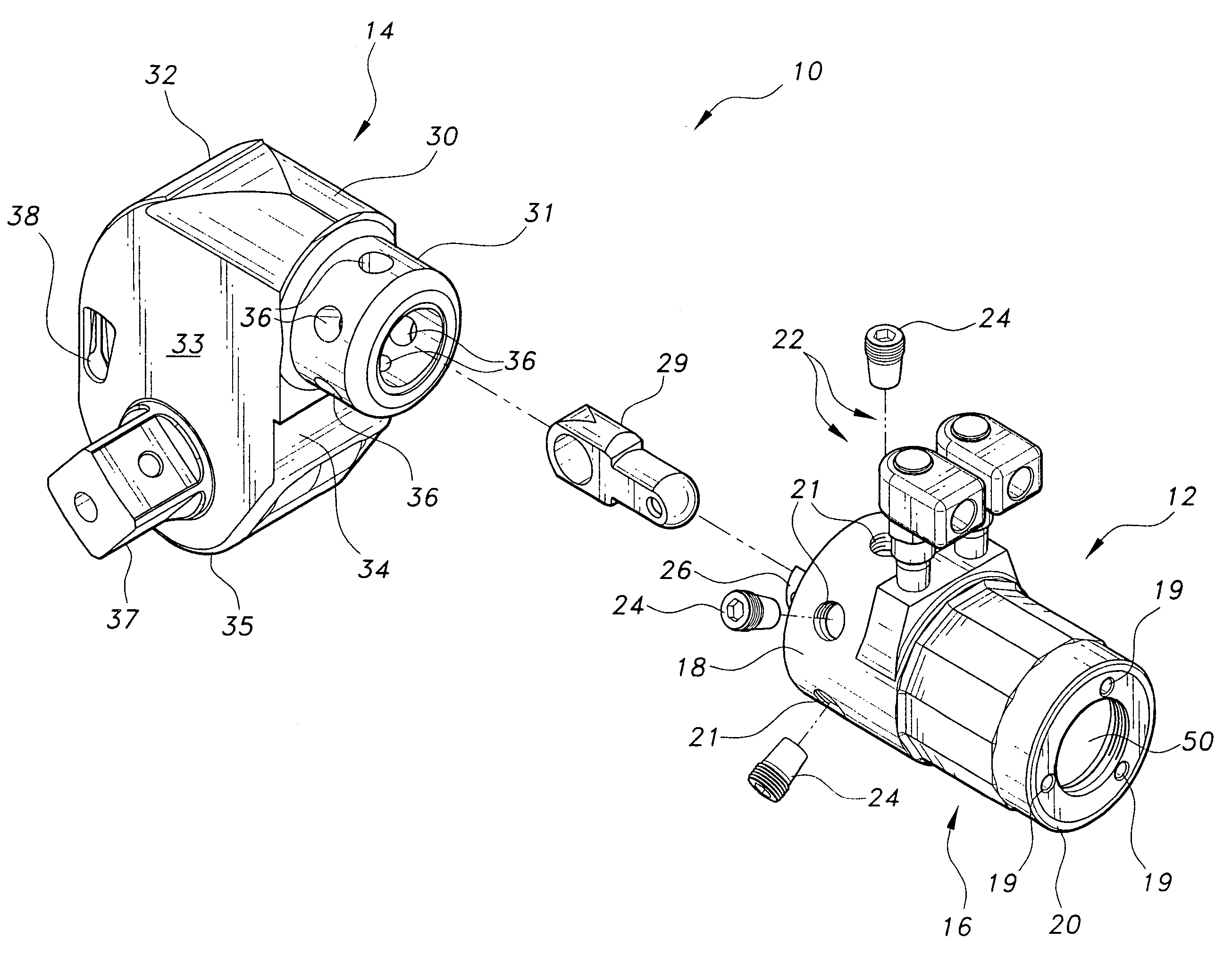 Hydraulic torque wrench system