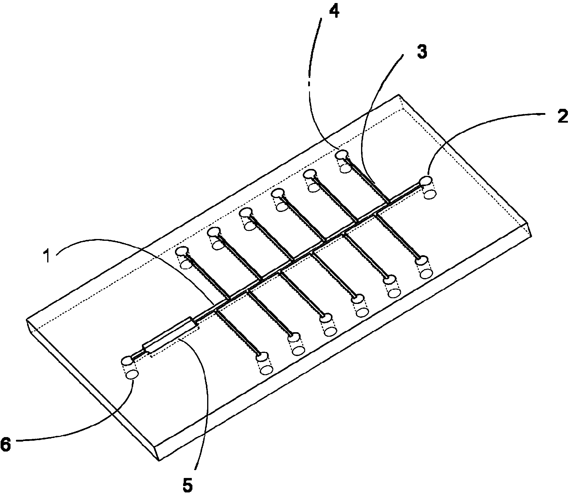 Pneumatic control solid-phase polypeptide micro-fluidic chip device and application thereof