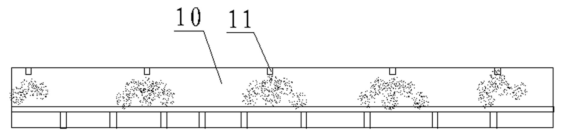 Process for controlling dust in belt roadway by sections through water spray