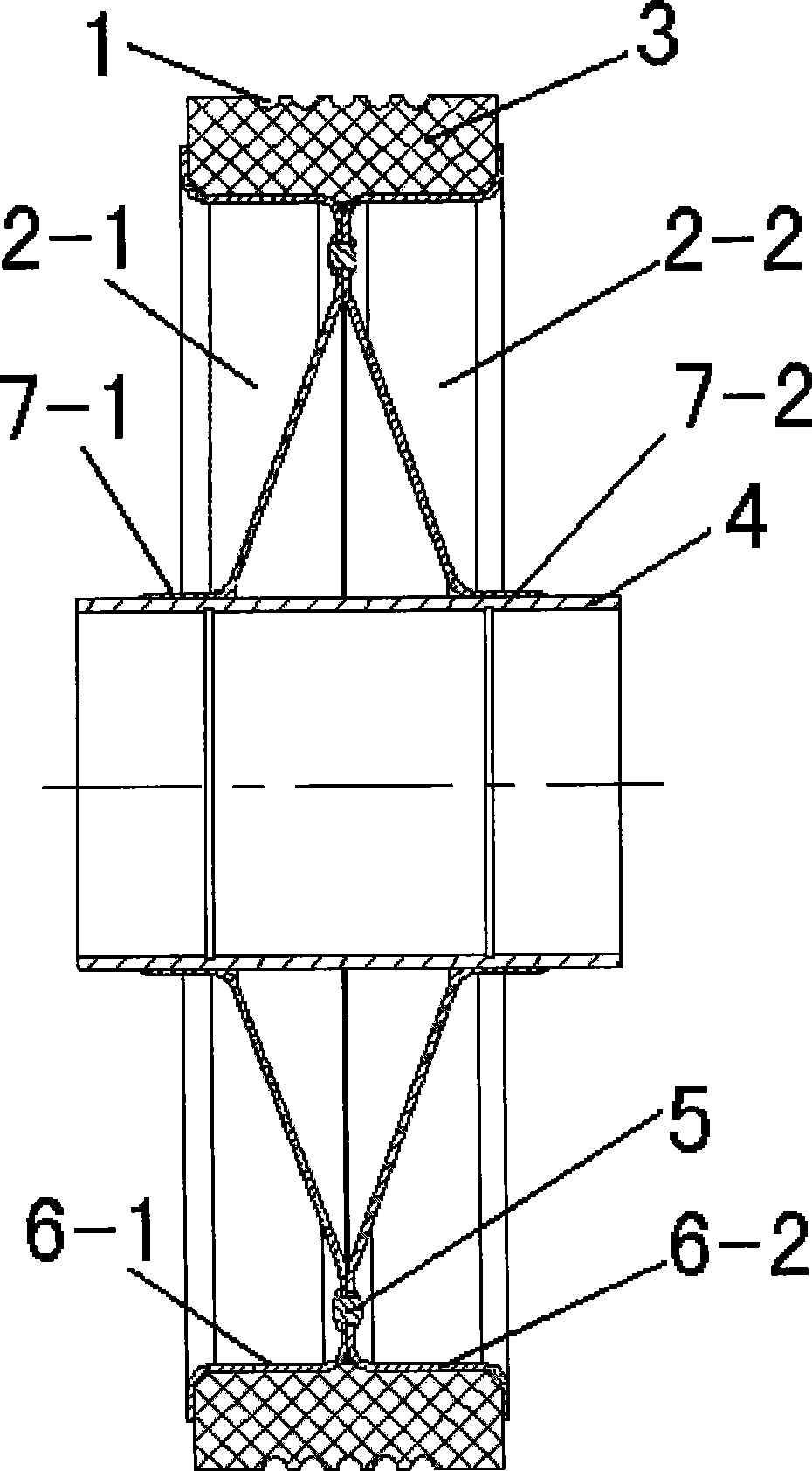 Combination elevator pulley and method for manufacturing same