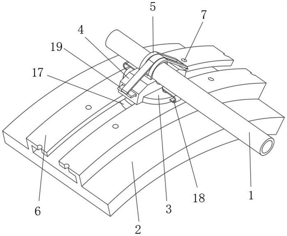 Abdominal drainage fixing device for digestive tract medical oncology