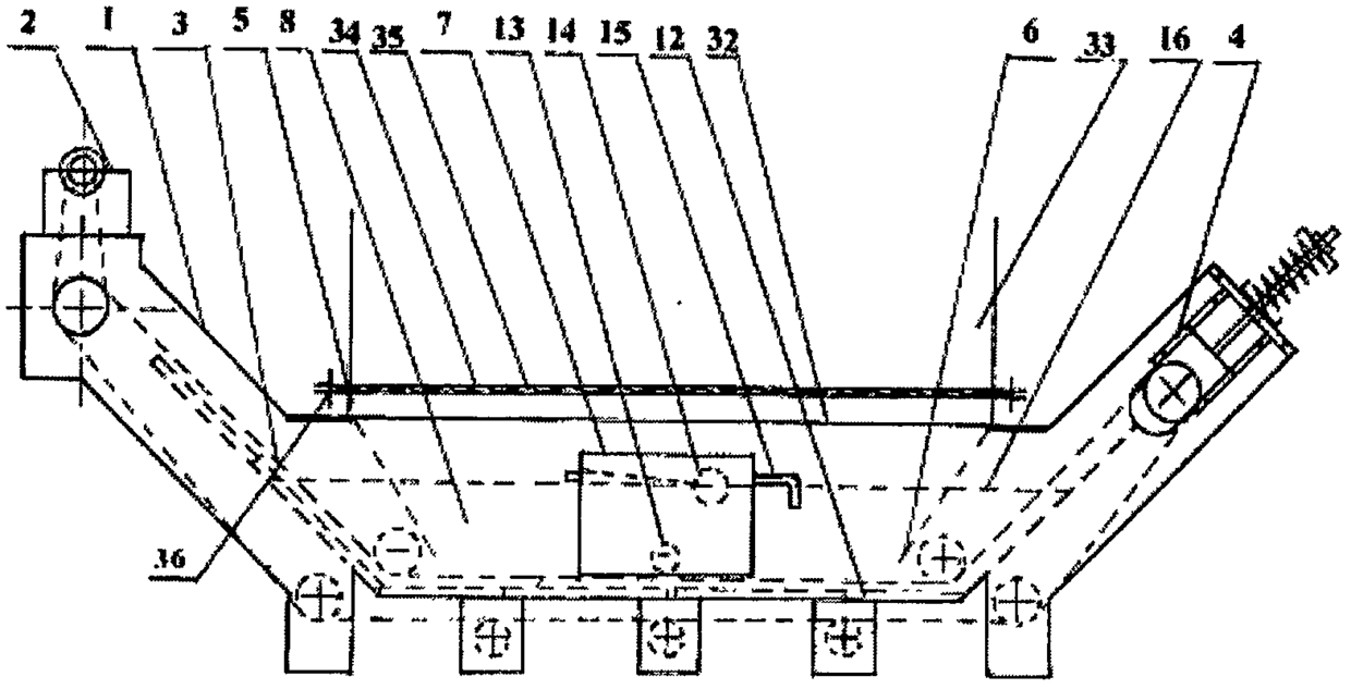 A suspended type fully enclosed slag removal system