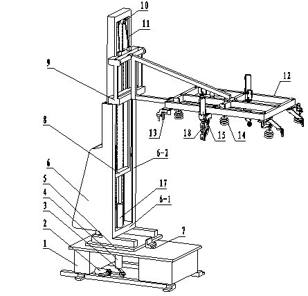A car roof grabbing and conveying device