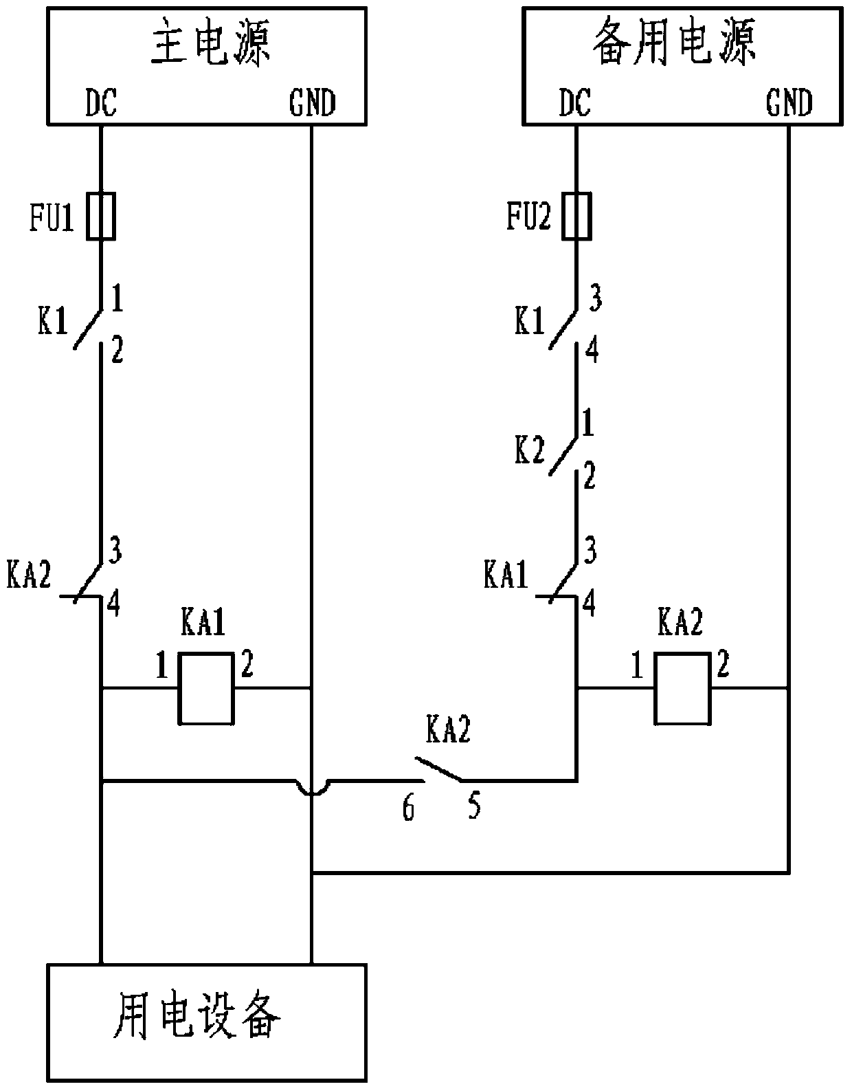 DC backup power start controller