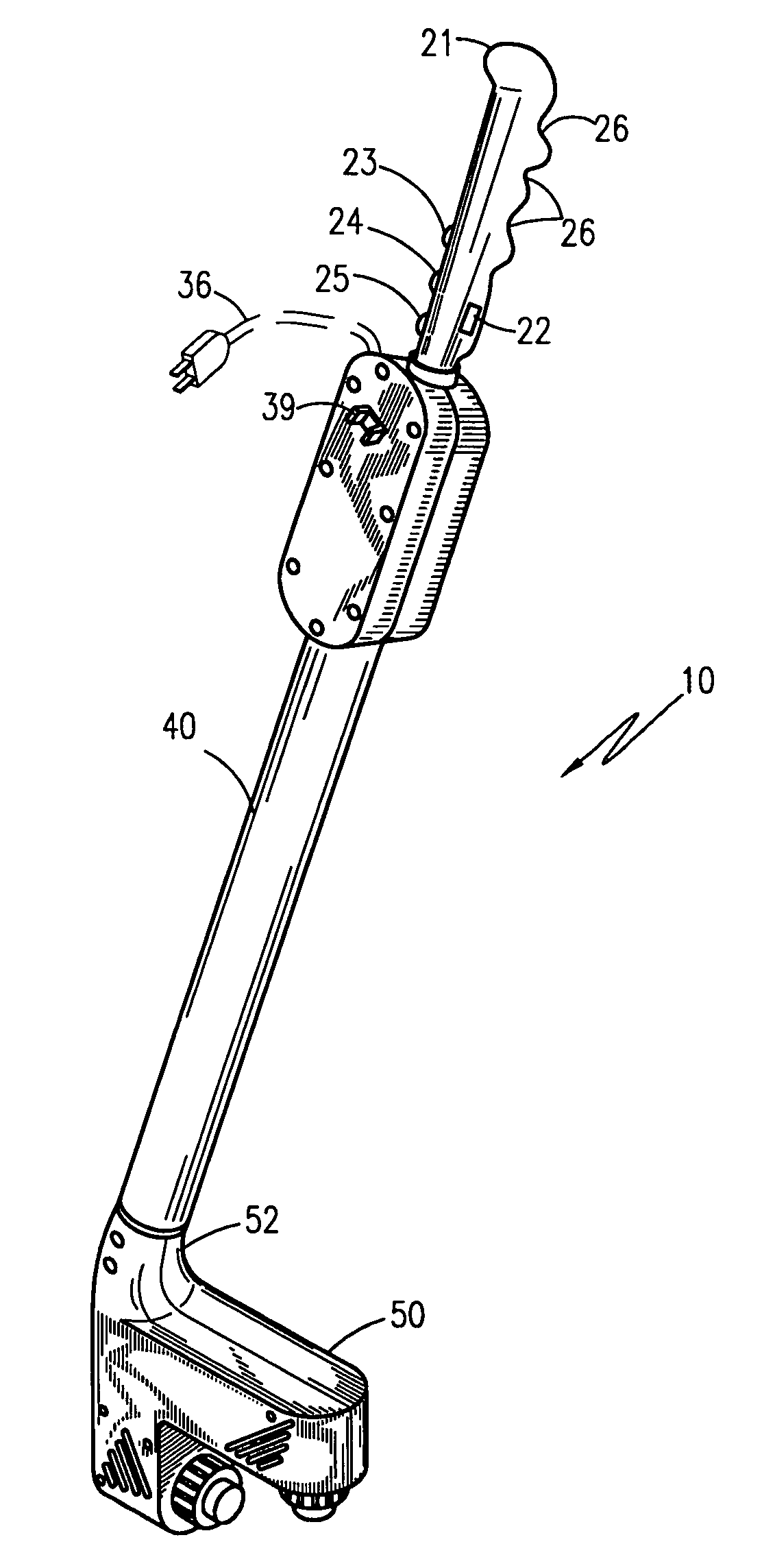 Grass trimming device with dual linehead spool hubs