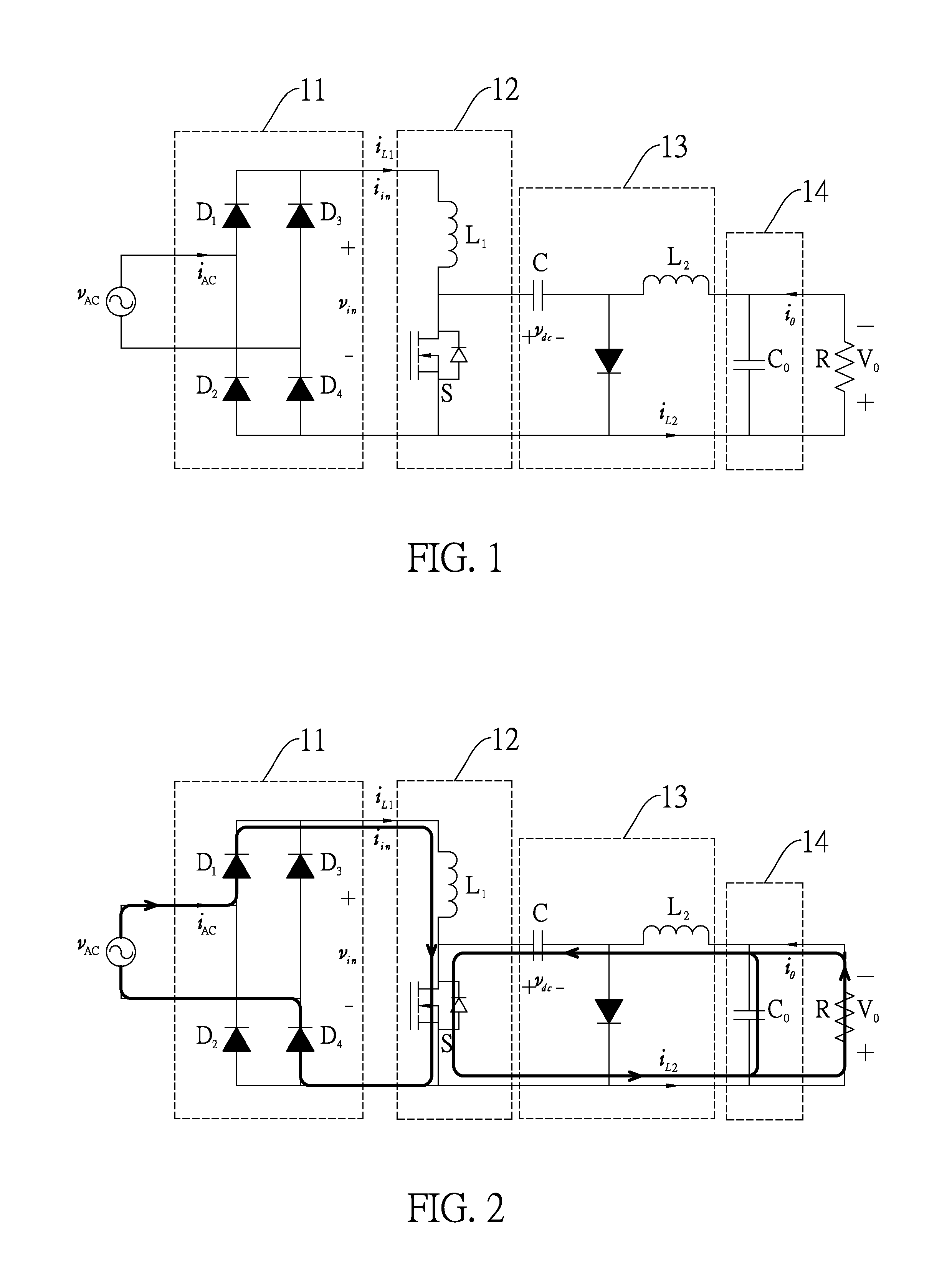 Non-isolated ac/dc converter with power factor correction