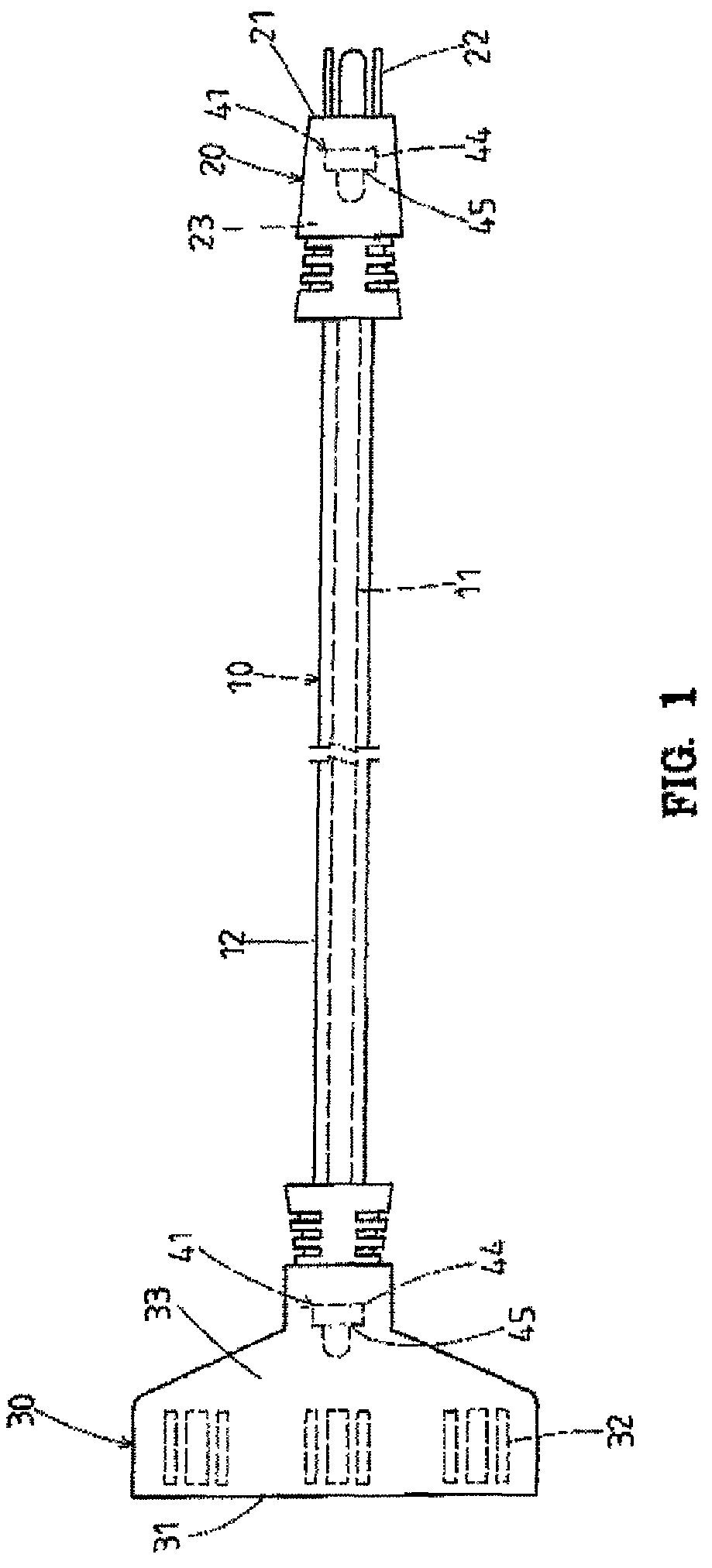 LED indicator device for AC power plug or socket