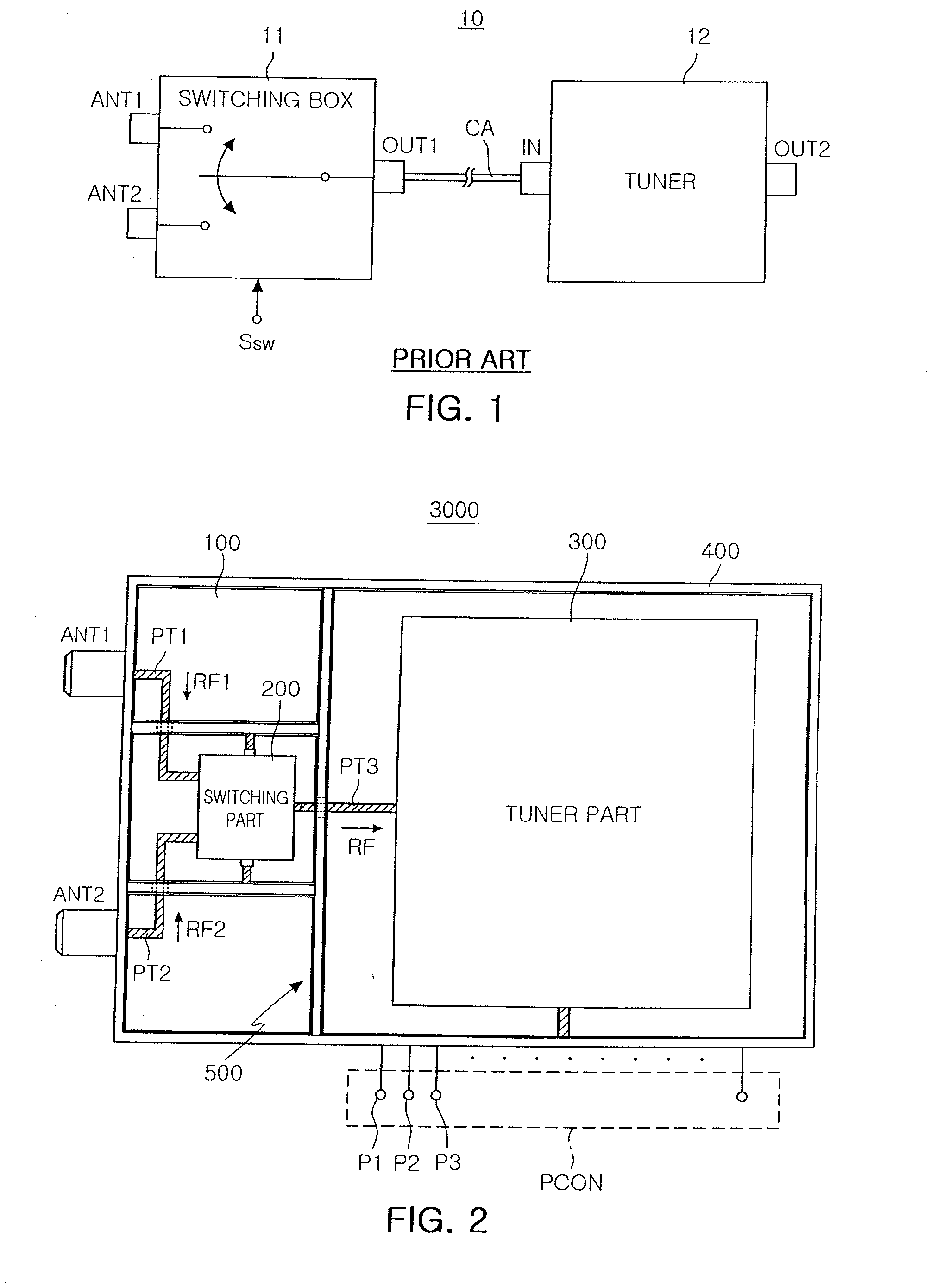 Single package television tuning apparatus and television receiver including the same