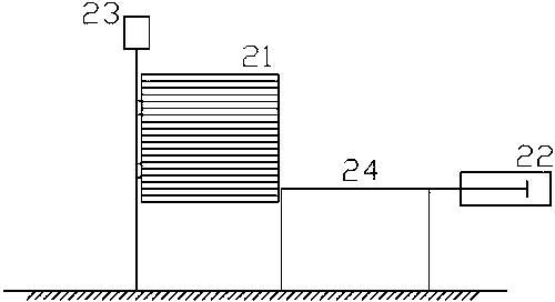Automatic glass feeding and discharging device
