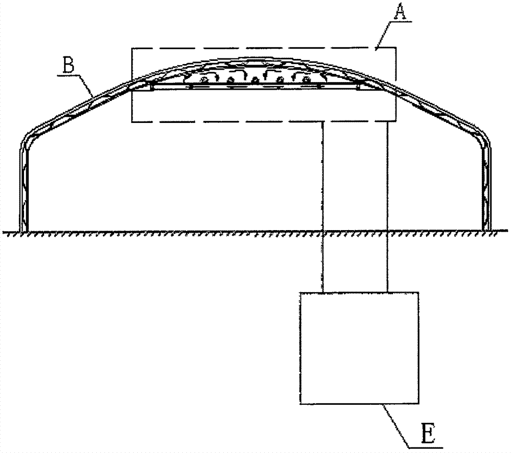 Solar greenhouse power generation system