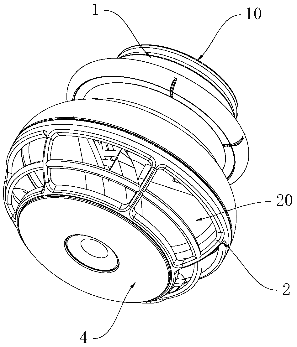 A hair-drying tool for an electric hair dryer