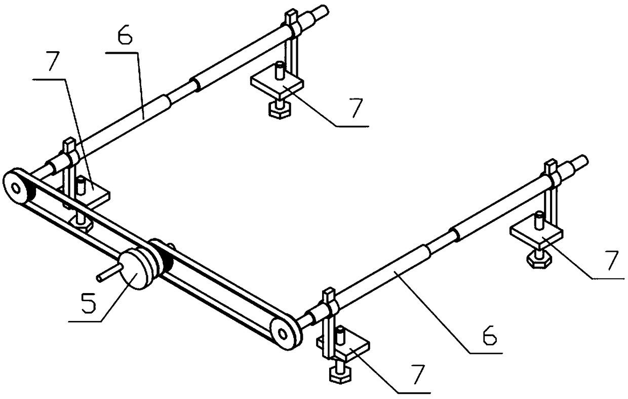 Logistic packing case fixing mechanism