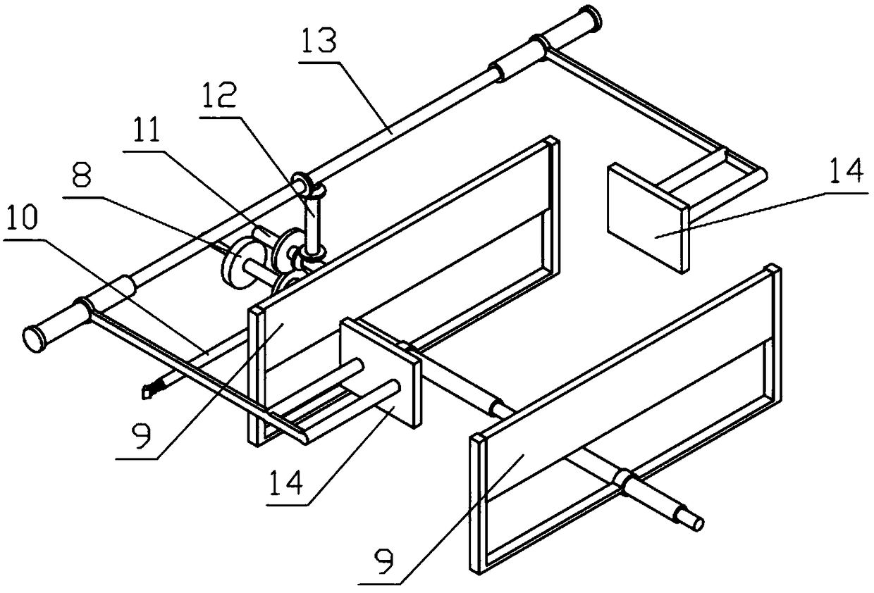 Logistic packing case fixing mechanism